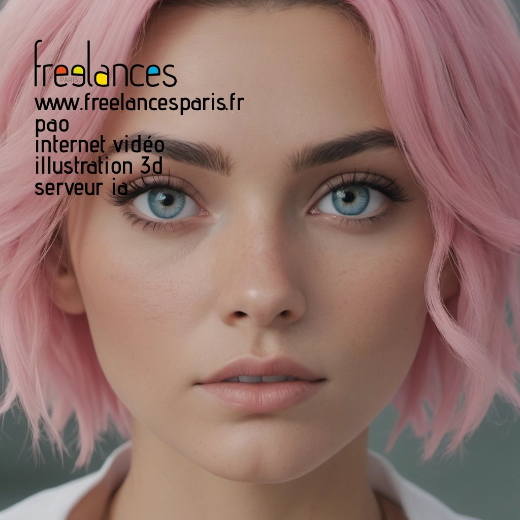 Pao mise en page internet vidéo illustration 3d serveur IA générative AI freelance paris studio de création magazines 8l5ichp0